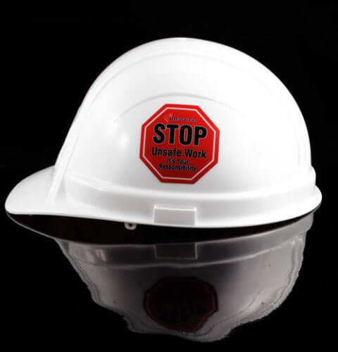 SAFETY HARD HAT DECALS