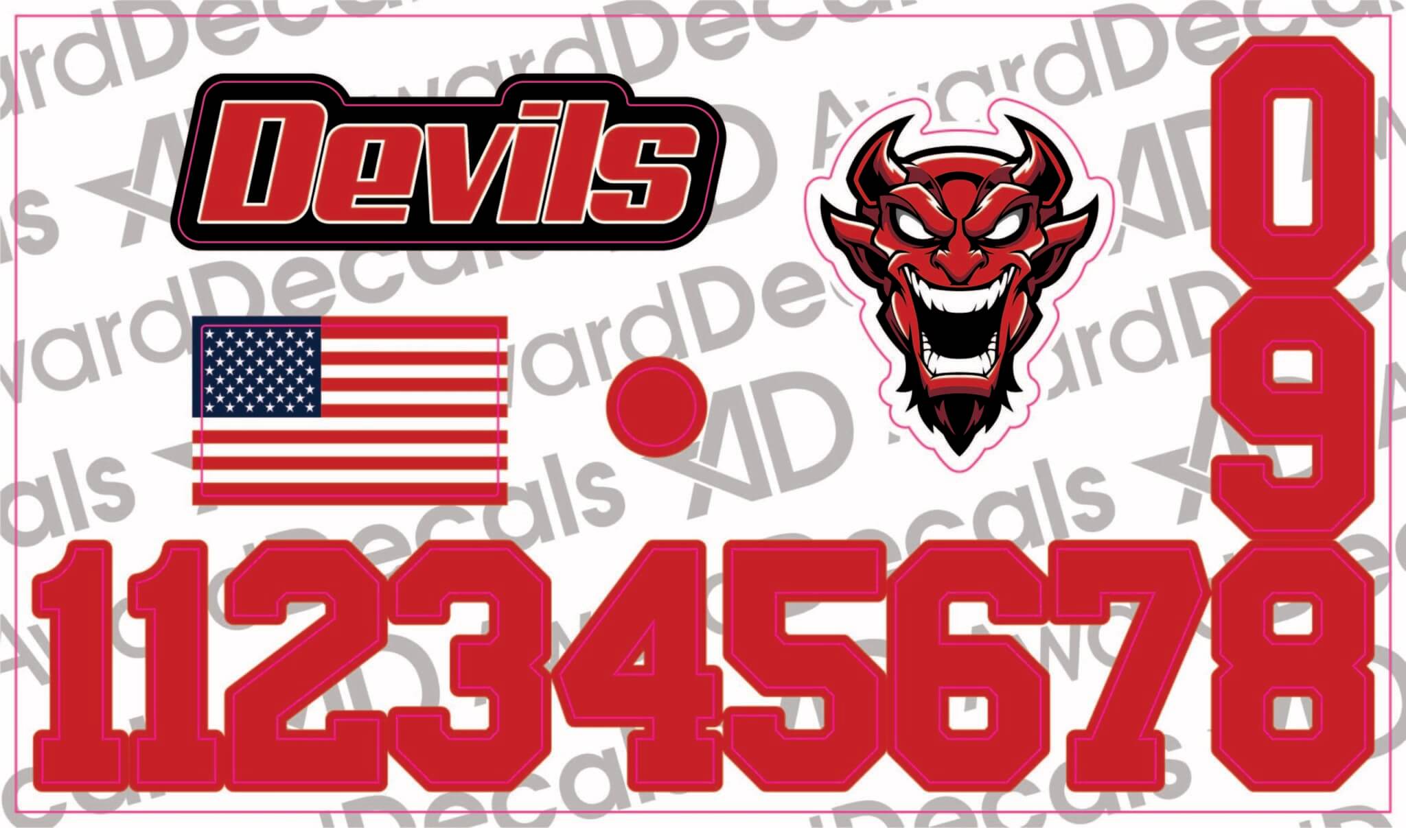 Batting Helmet Decal Combo Kits