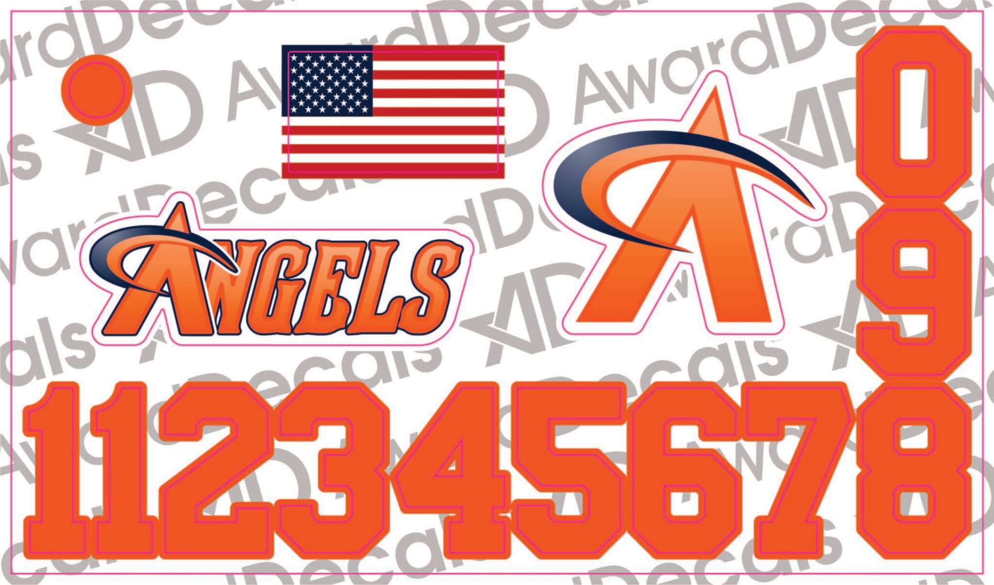 Batting Helmet Decal Combo Kits