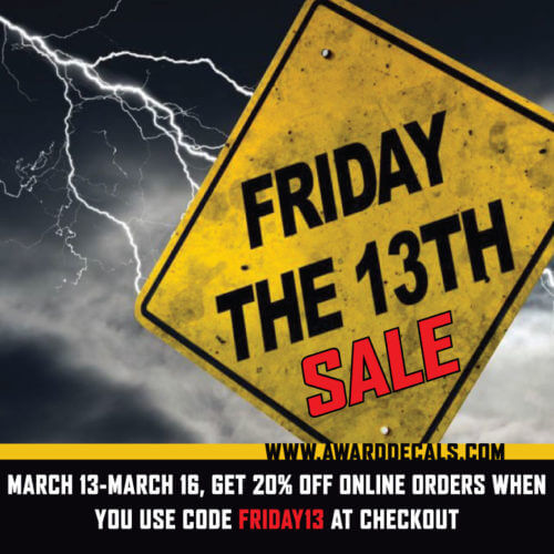 Friday The 13th Sale!
