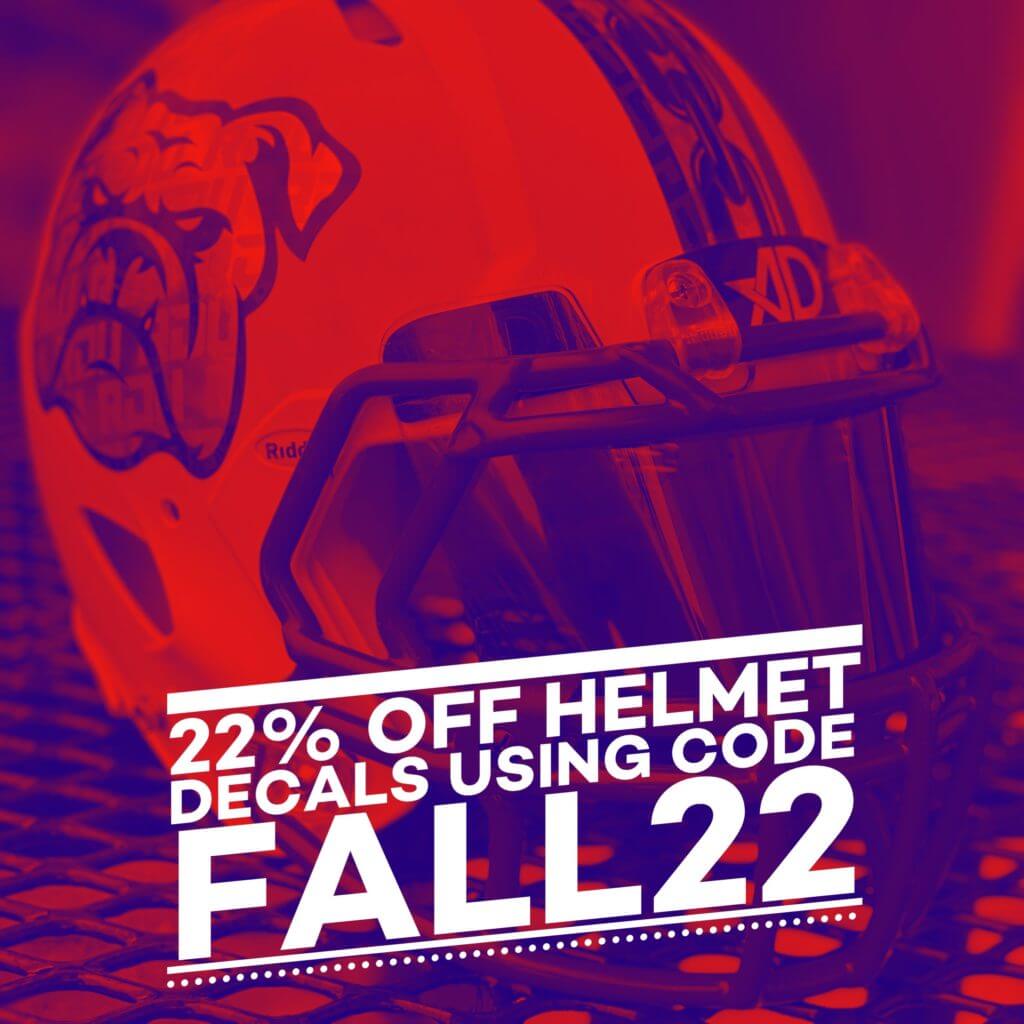 CUSTOM FOOTBALL HELMET DECALS/STICKERS