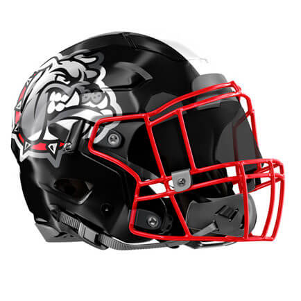 Healy Awards - Oversized Half Helmet Football Helmet Decals