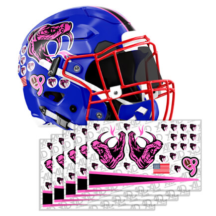 Pink Out Helmet Decal Combo Kits