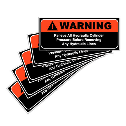 Warning Label Decals